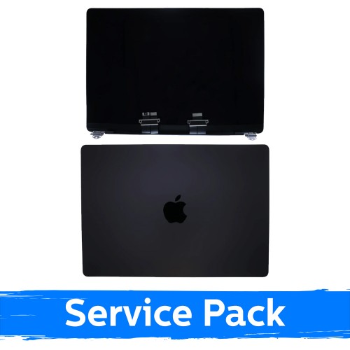 LCD-näyttö kotelolla, yhteensopiva MacBook Pro M4 Pro 14 (A3401) 2025 / Space Black / (Service Pack)