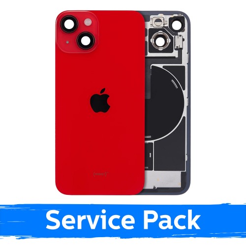 Back Cover Compatible With Apple iPhone 14 / Red / (Service Pack)