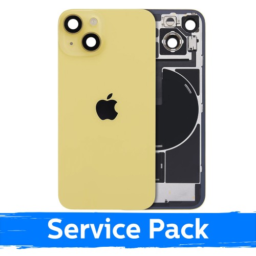 Takakuori, yhteensopiva Apple iPhone 14 / Keltainen / (Service Pack)