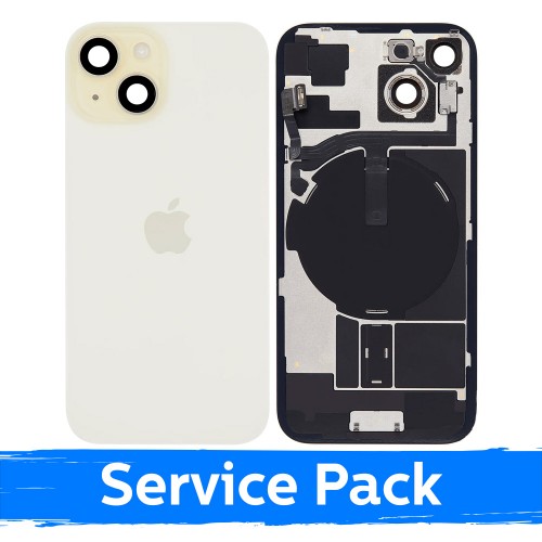 Back Cover Compatible With Apple iPhone 15 / Yellow / (Service Pack)