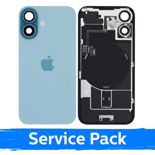 Back Cover Compatible With Apple iPhone 16 / Teal / (Service Pack)