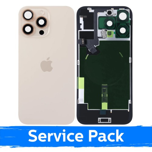 Back Cover Compatible With Apple iPhone 16 Pro Max / Desert Titanium / (Service Pack)