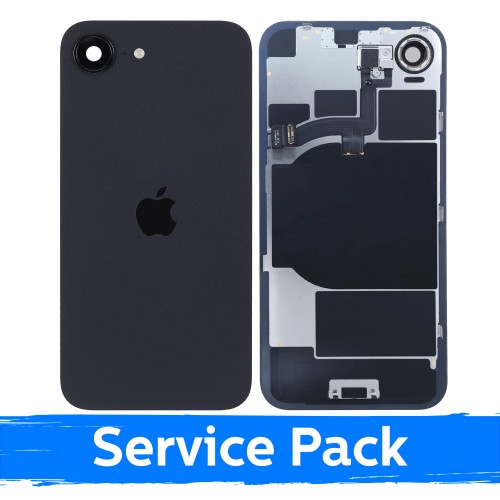 Takakansi, yhteensopiva Apple iPhone 16e:n kanssa / Musta / (Service Pack)