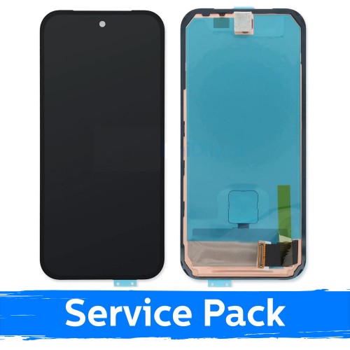 LCD Display Compatible Google Pixel 10A Black with Frame (Service Pack)