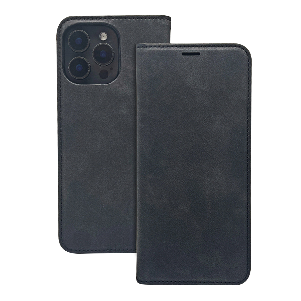 Smart Suede Suojakuori iPhone 17 Pro 6,3:lle musta