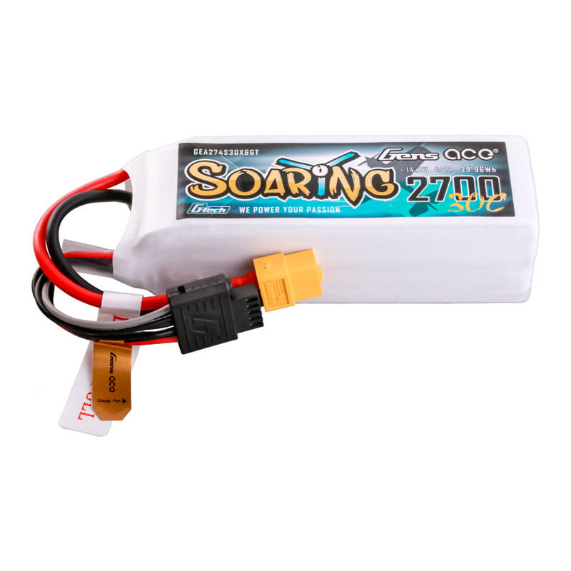 Gens ace G-Tech Soaring 2700 mAh 14,8 V 30C 4S1P LiPo XT60