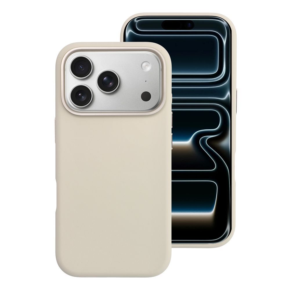 Suojakuori iPhone 17 PRO:lle Forcell F-Protect Frame Premium yhteensopiva MagSafen kanssa antiikki valkoinen