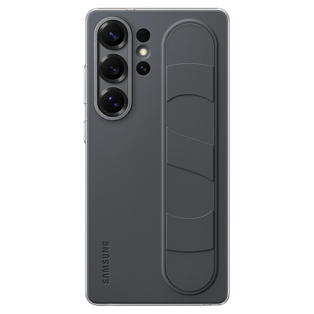 Samsung Standing Grip Case -suojakuori Samsung Galaxy S25+ -mallille, musta