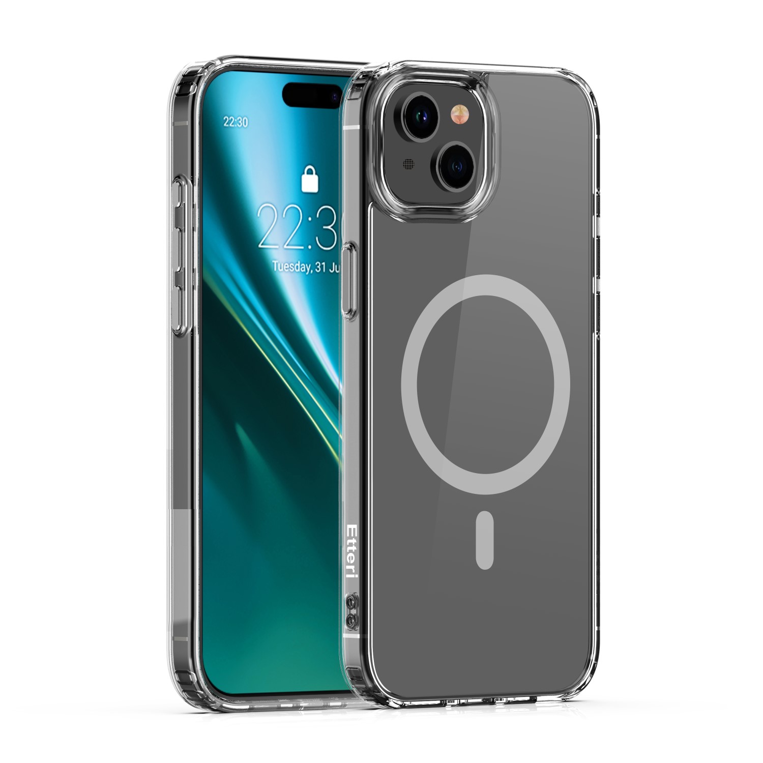 Etteri värillinen magneettikuori iPhone 14 6,1' harmaa