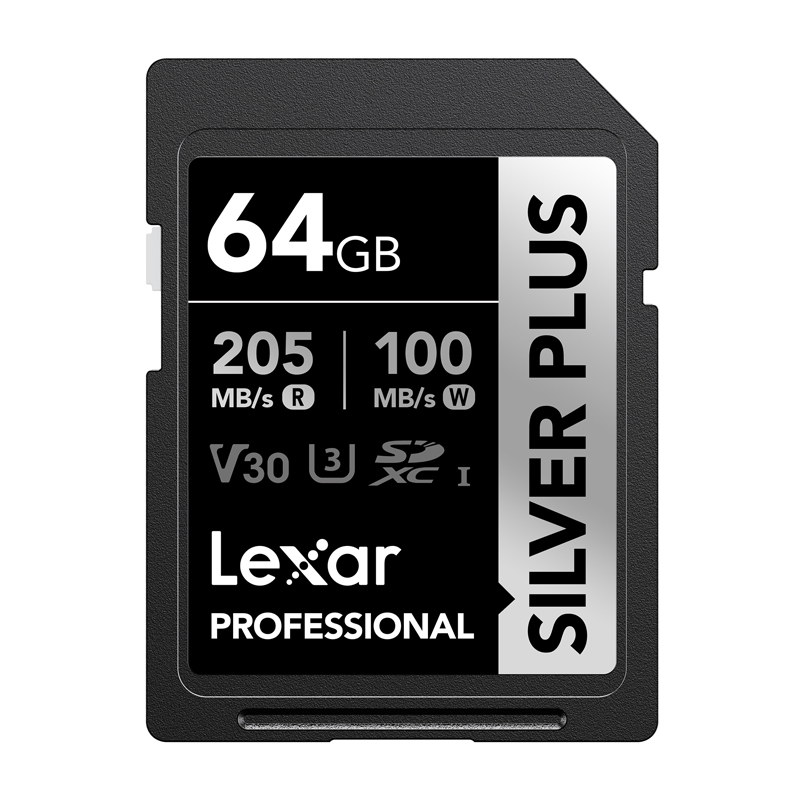 Lexar Professional SILVER PLUS SDXC 64 Gt:n muistikortti