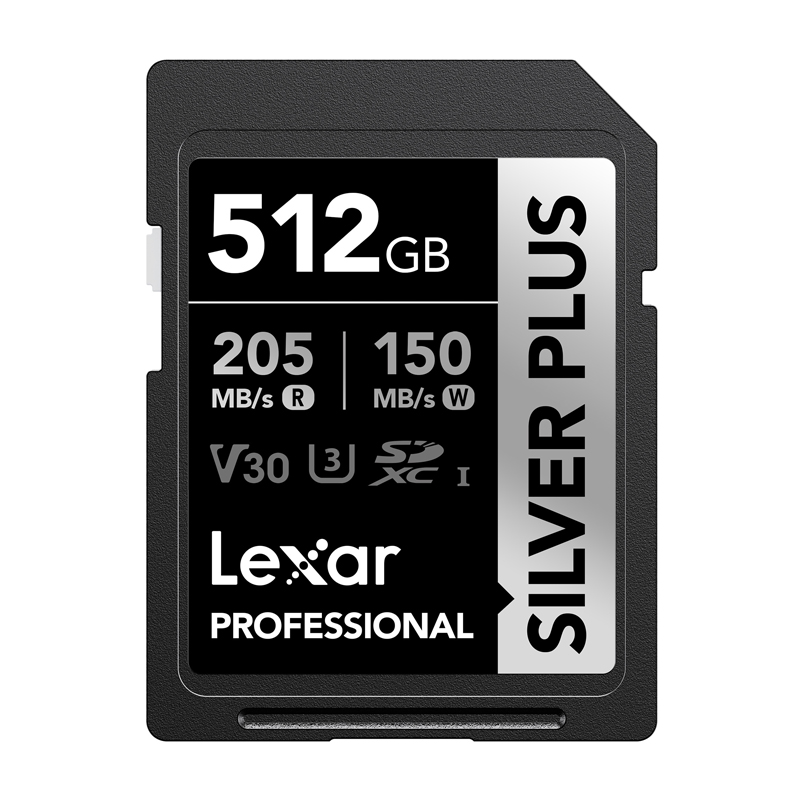 Lexar Professional SILVER PLUS SDXC 512 GB -muistikortti