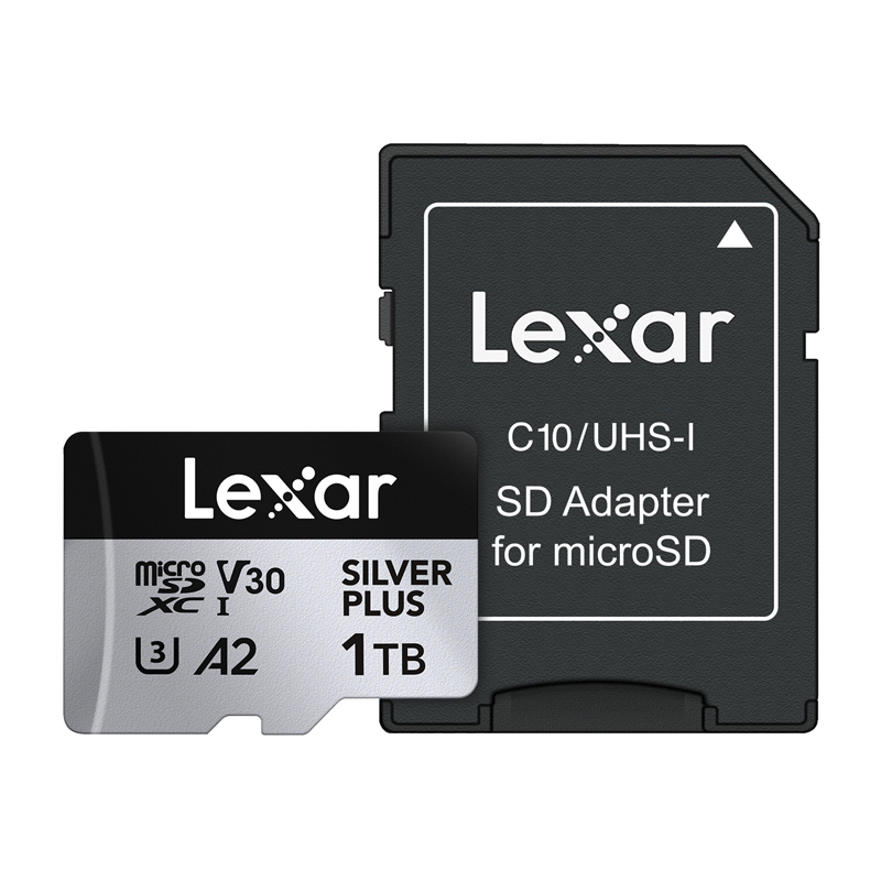 Lexar High-Performance Silver Plus microSDXC -muistikortti, 1 TB + sovitin