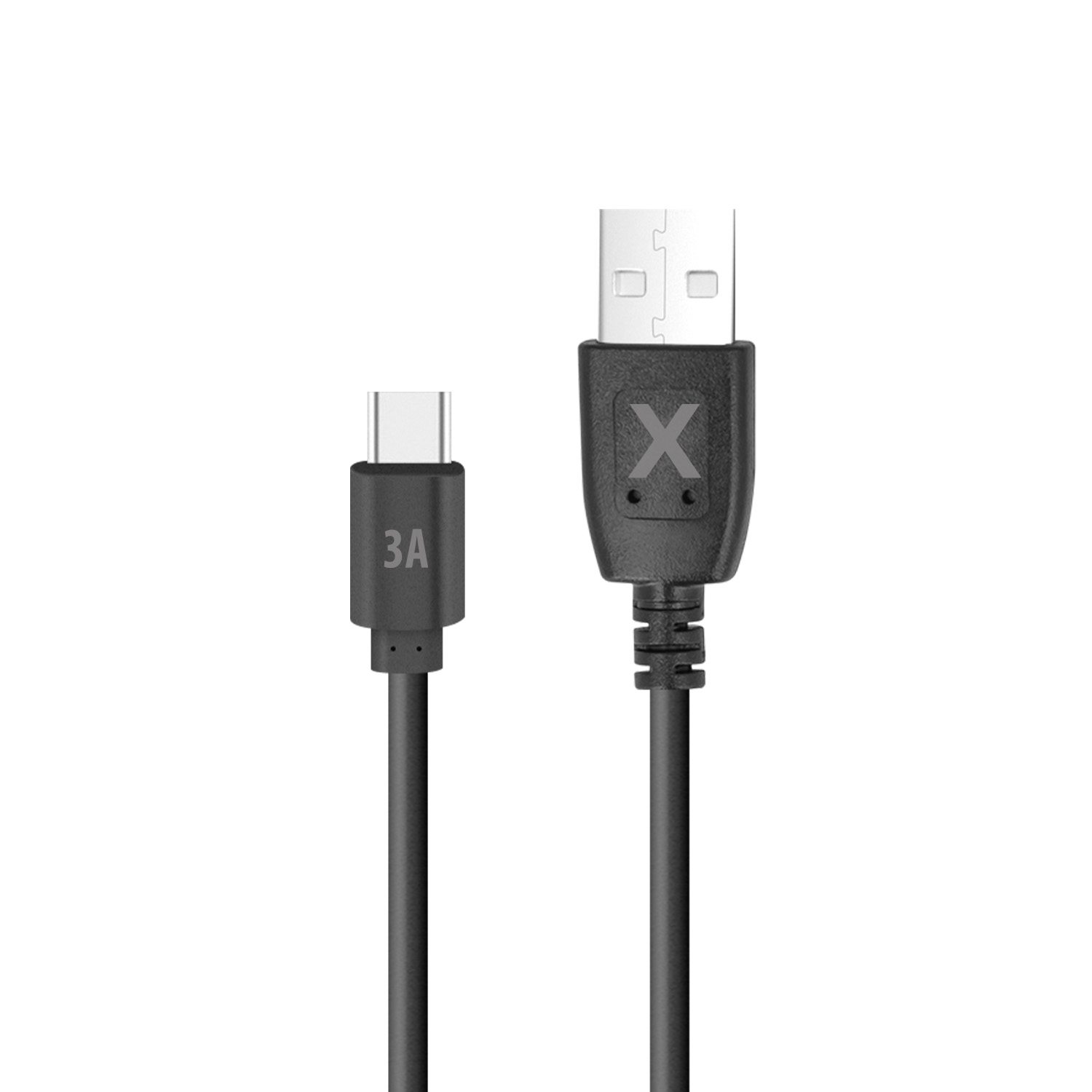 Maxlife kaapeli USB - USB-C 1,5 m 3A musta