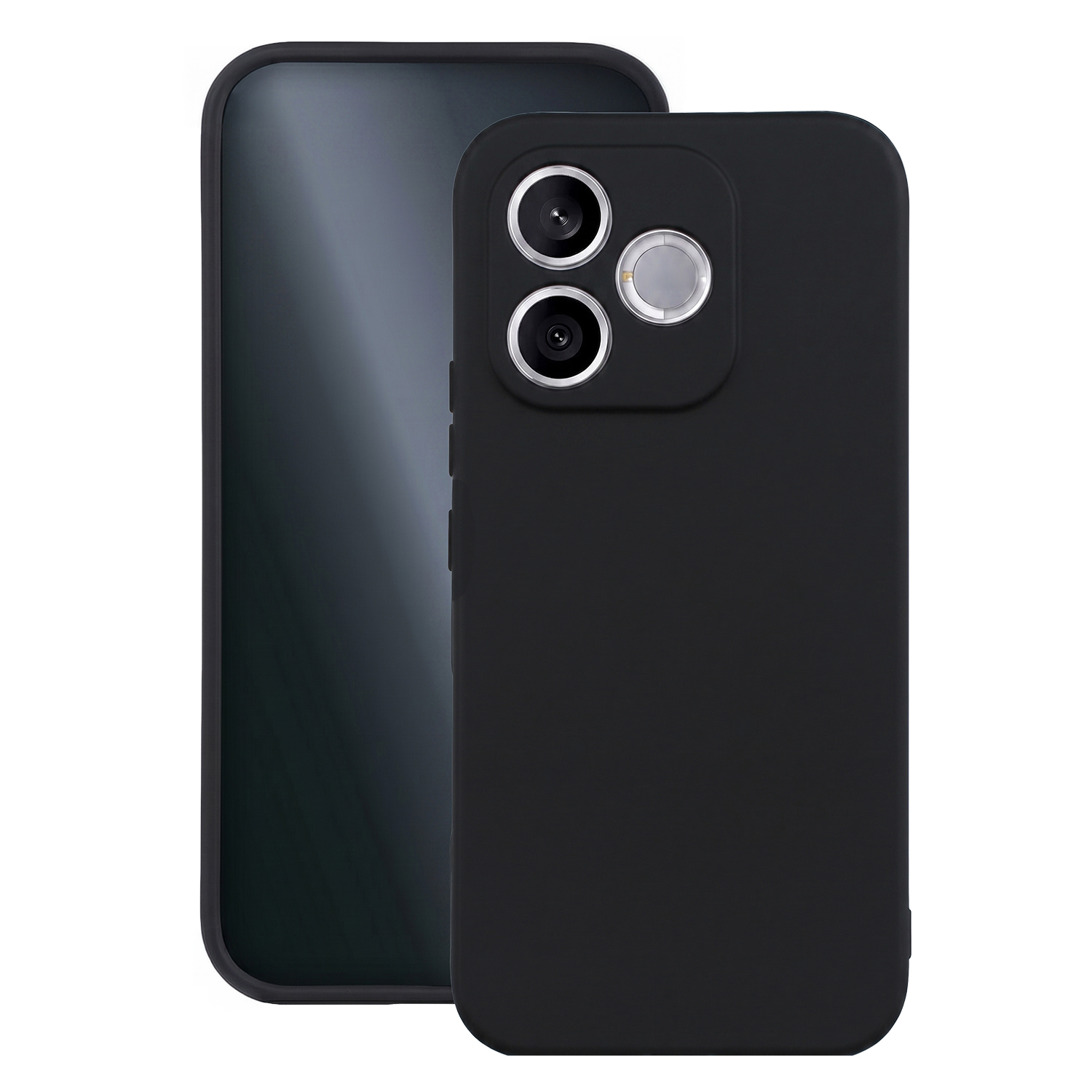 Silikoninen suojakuori Honor 600 Lite musta