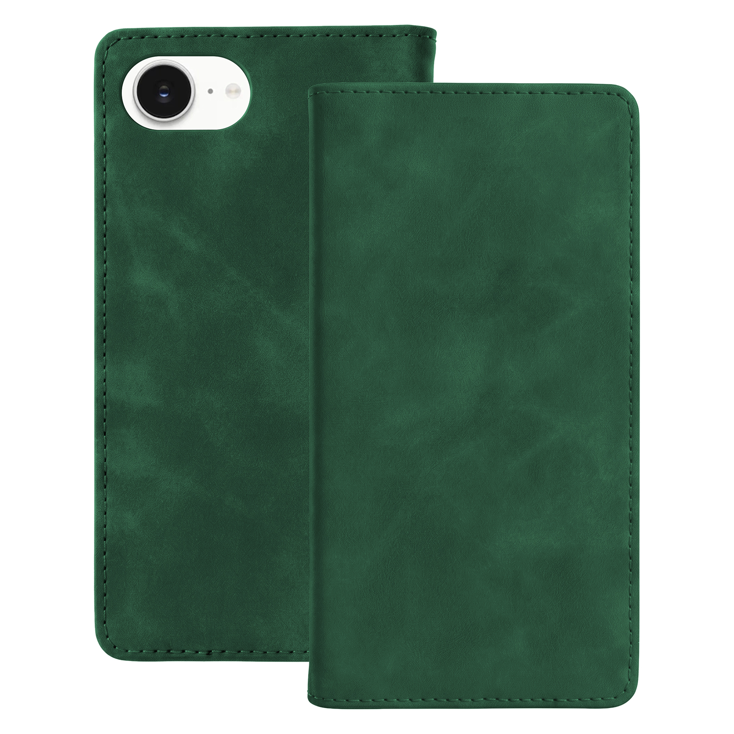 Smart Suede -kuori mallille iPhone 16e / 17e, vihreä