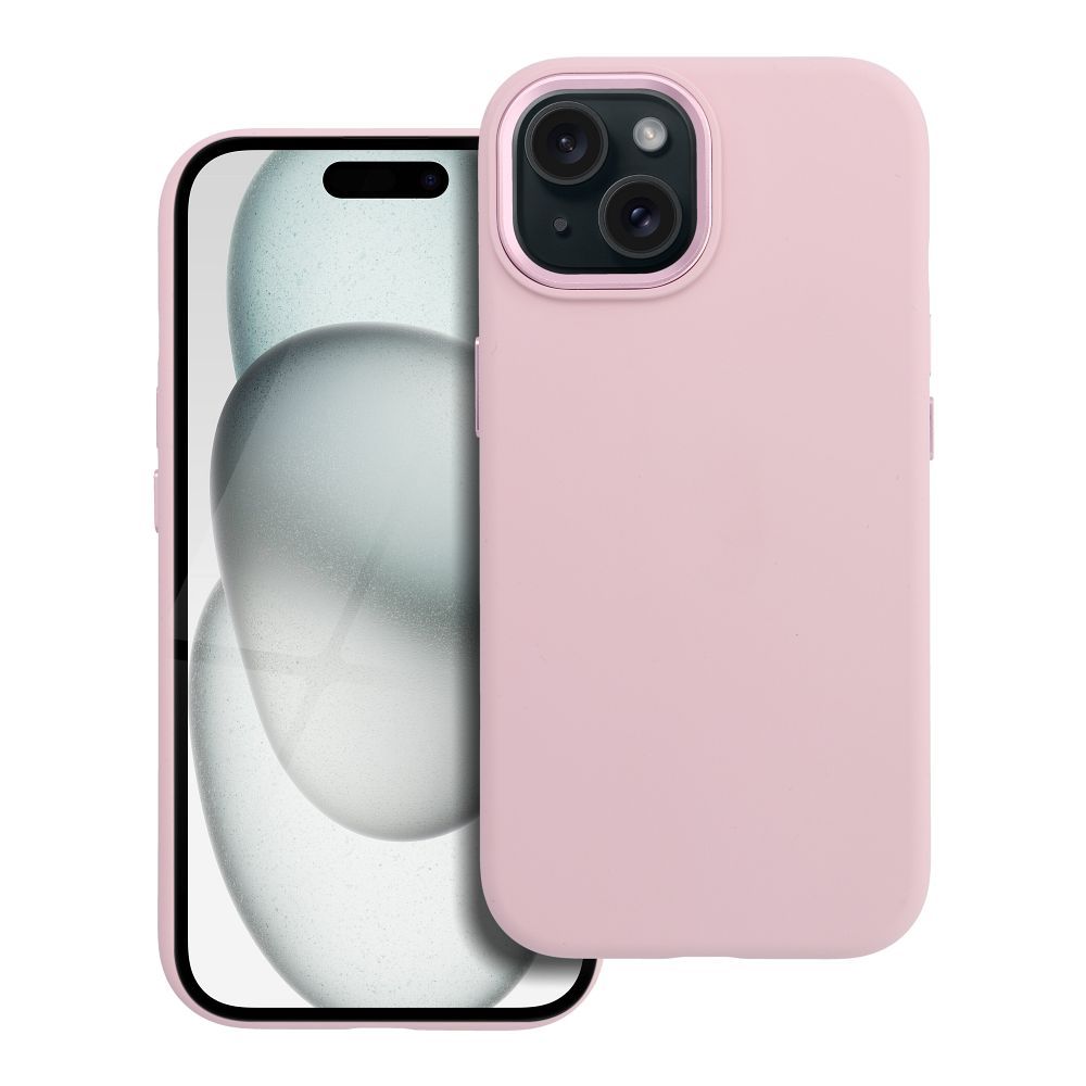 Case for iPhone 15 Forcell F-Protect Frame Premium compatible with Magsafe pink
