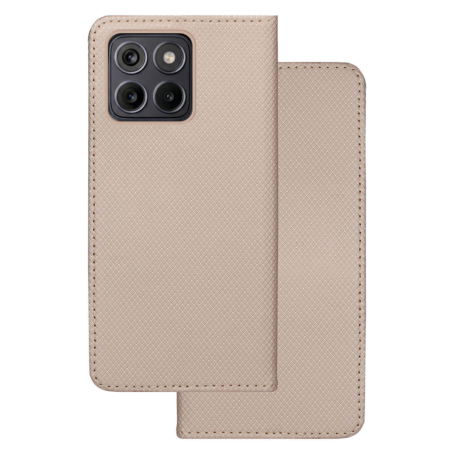 Smart Magnet case for Motorola Edge 70 Fusion gold