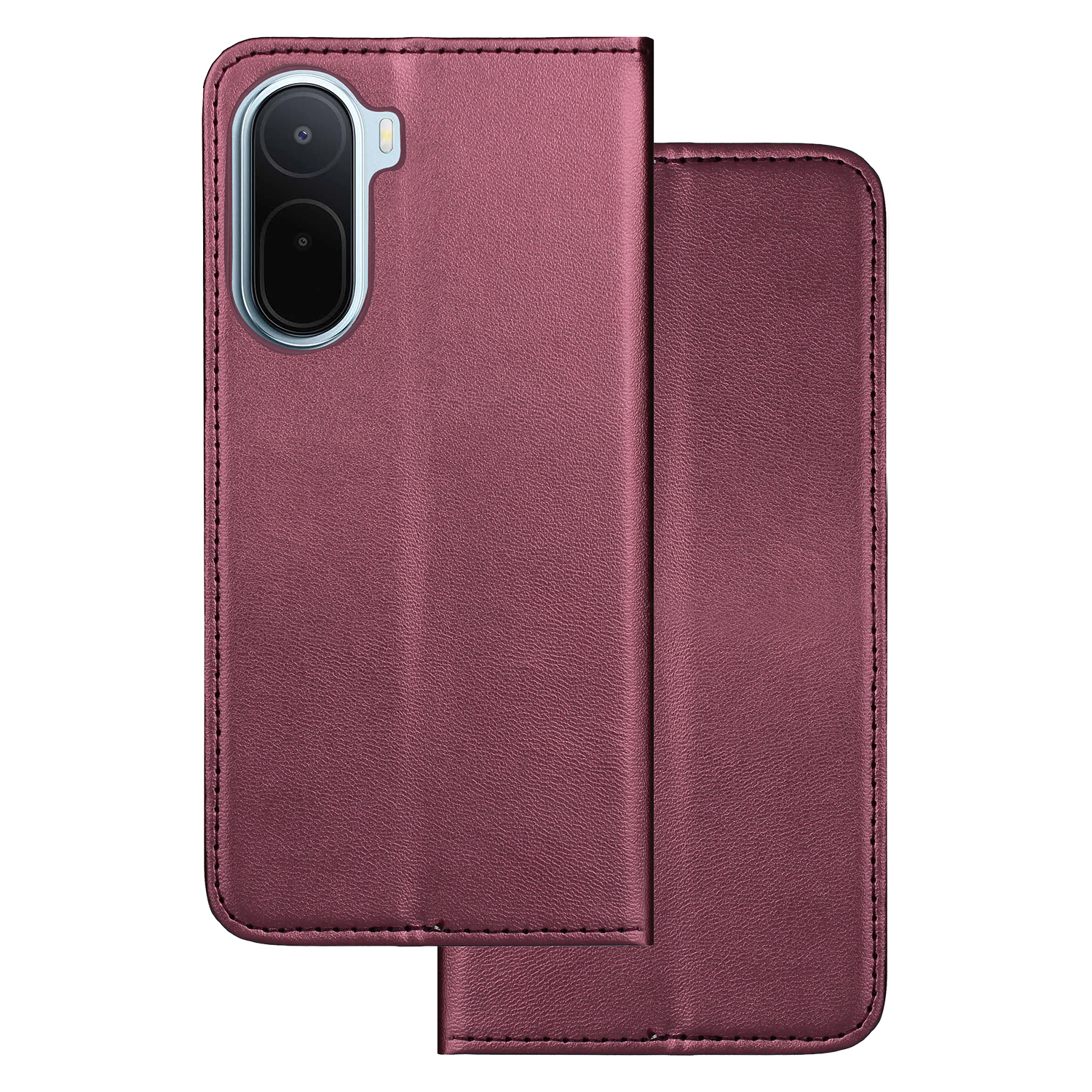 Smart Magnetic case for Xiaomi Redmi A7 Pro burgundy