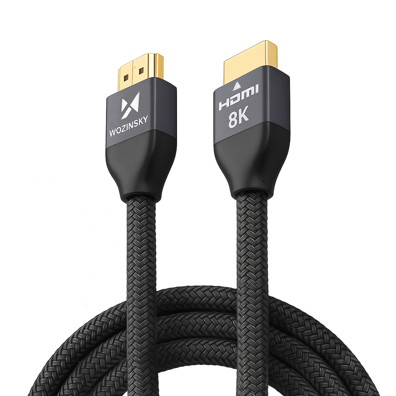 Wozinsky HDMI 2.1 -kaapeli 8K 60 Hz 48 Gbps / 4K 120 Hz / 2K 144 Hz 3 m hopea (WHDMI-30)