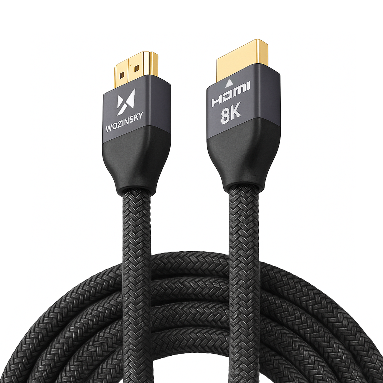Wozinsky HDMI 2.1 -kaapeli 8K 60 Hz 48 Gbps / 4K 120 Hz / 2K 144 Hz 5 m hopea (WHDMI-50)