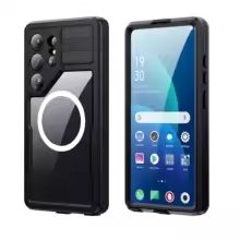 Kotelo Samsung S26 ULTRA vedenpitävä Shellbox MARS metallirenkaalla musta
