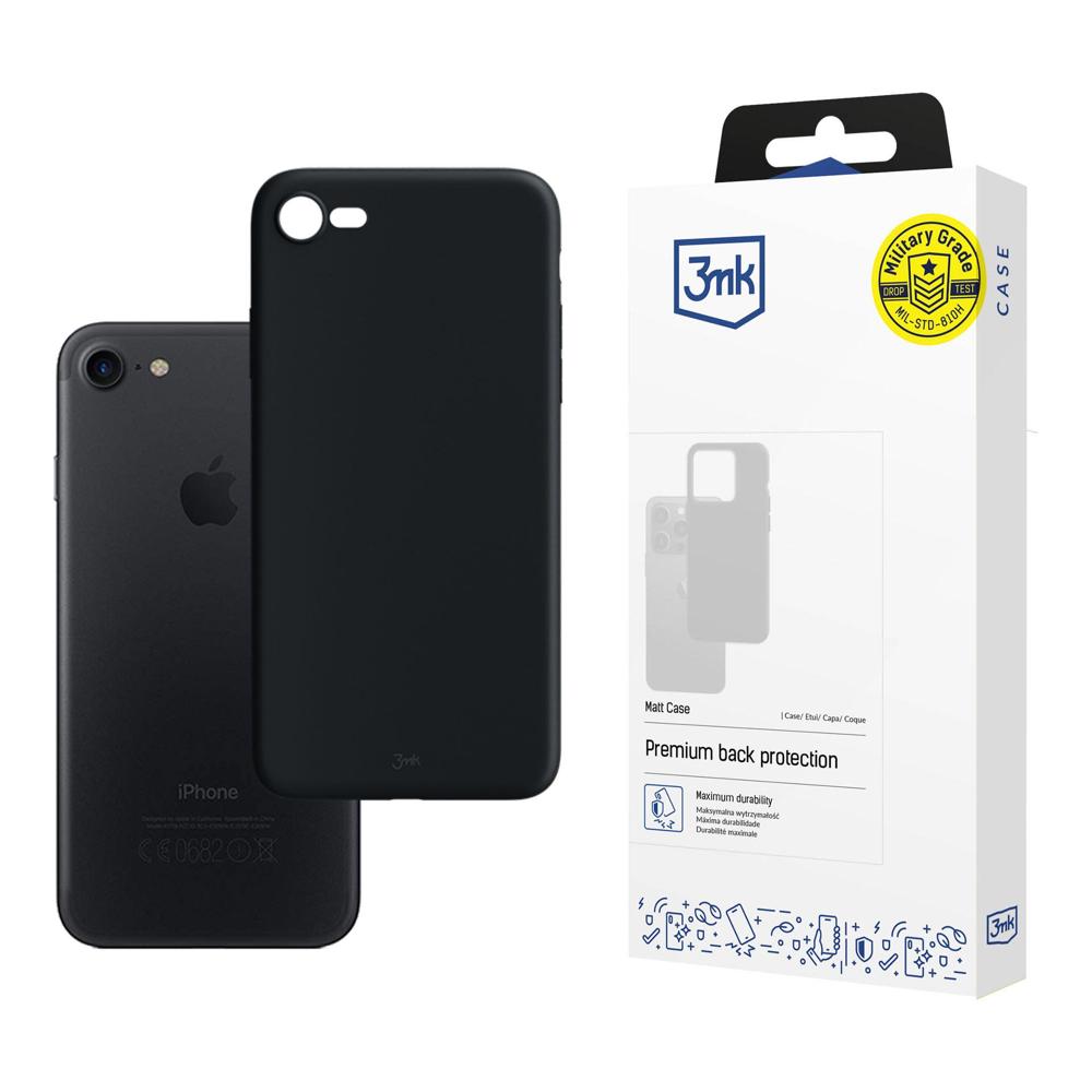 Apple iPhone 7/8/SE 2020/2022 - 3mk Matta kotelo musta