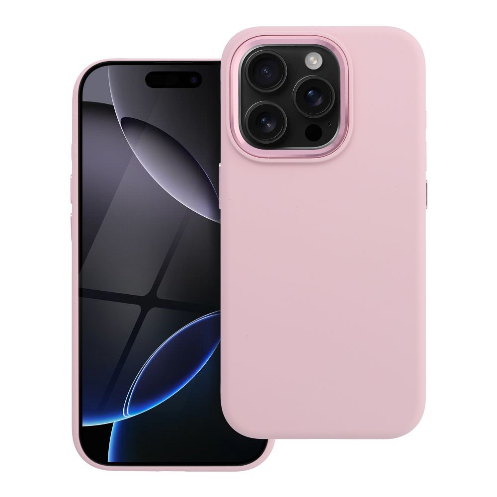 Case for iPhone 15 PRO Forcell F-Protect Frame Premium compatible with Magsafe pink