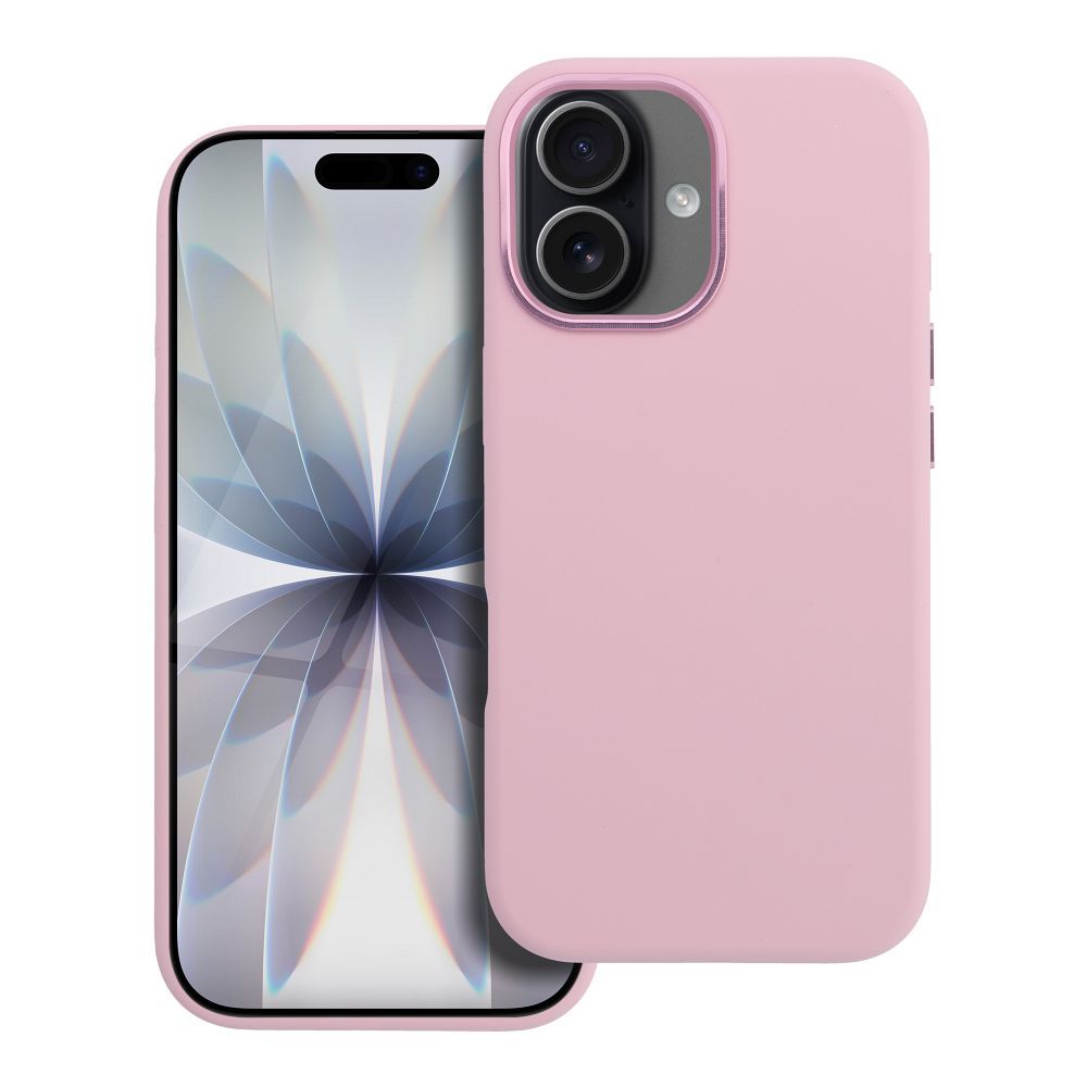 Suojakuori iPhone 17:lle Forcell F-Protect Frame Premium yhteensopiva MagSafen kanssa vaaleanpunainen