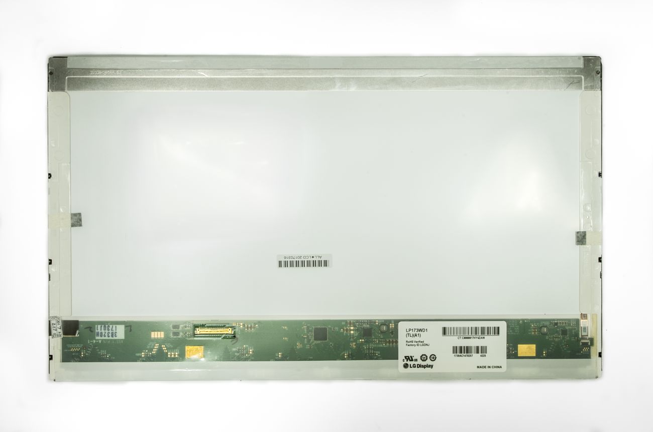 LCD-näyttö 17.3" 1600x900 HD, LED, matta, 40pin (vasen), A+