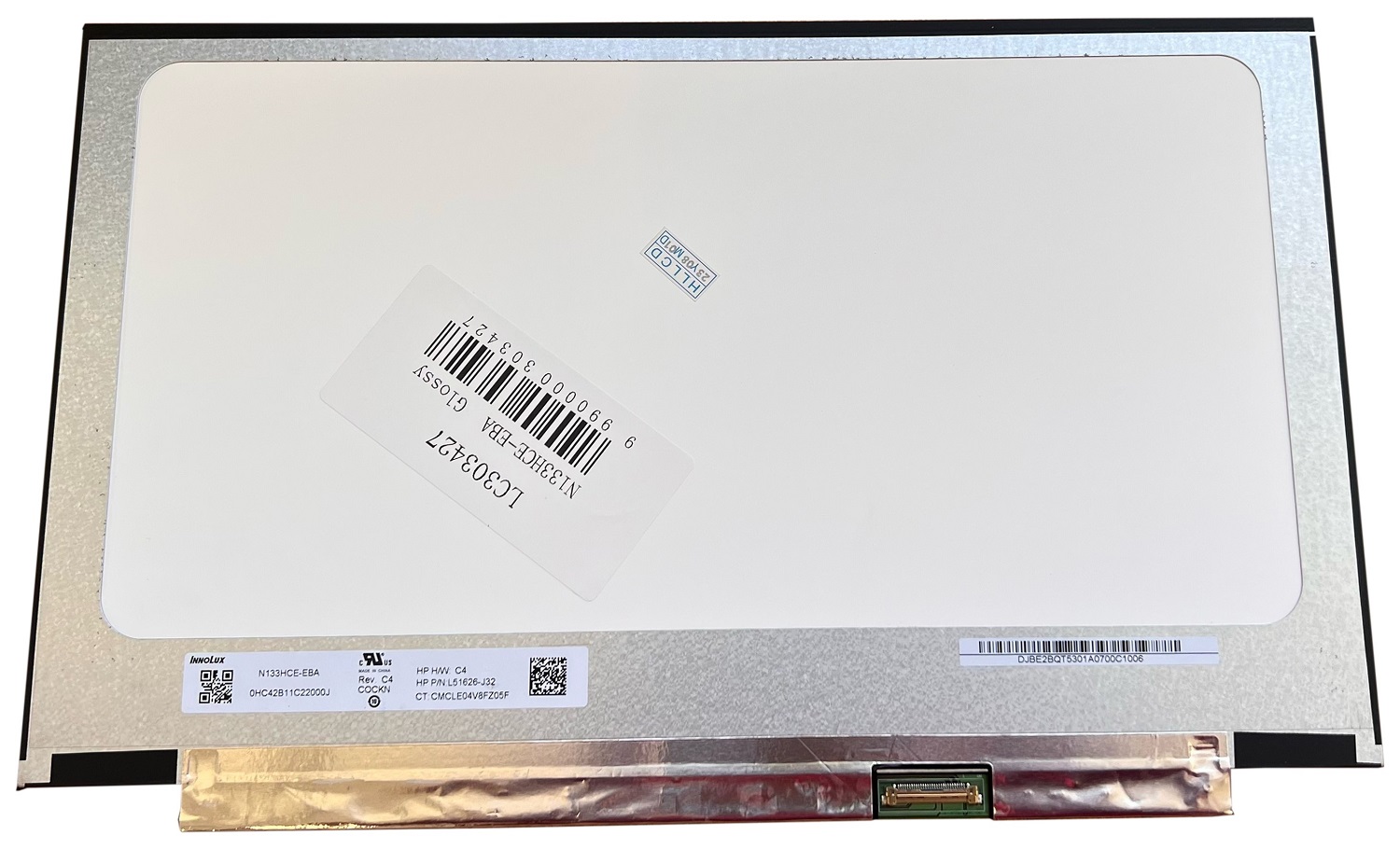 LCD-näyttö 13.3" 1920x1080 FHD, LED, SLIM, IPS, kiiltävä, 30pin (oikea), A+
