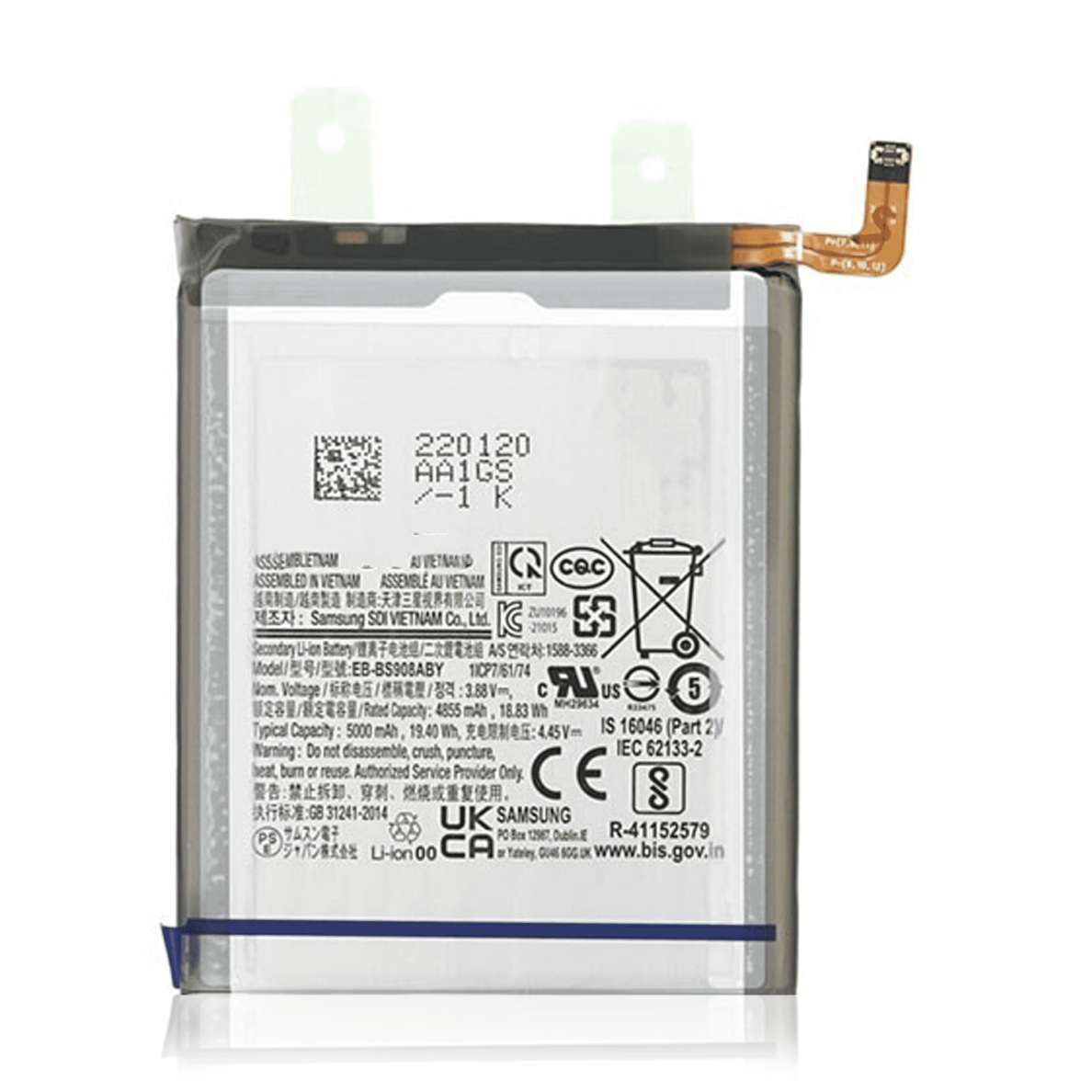Akku Samsung S918 S23 Ultra EB-BS918ABY 4855mAh OEM