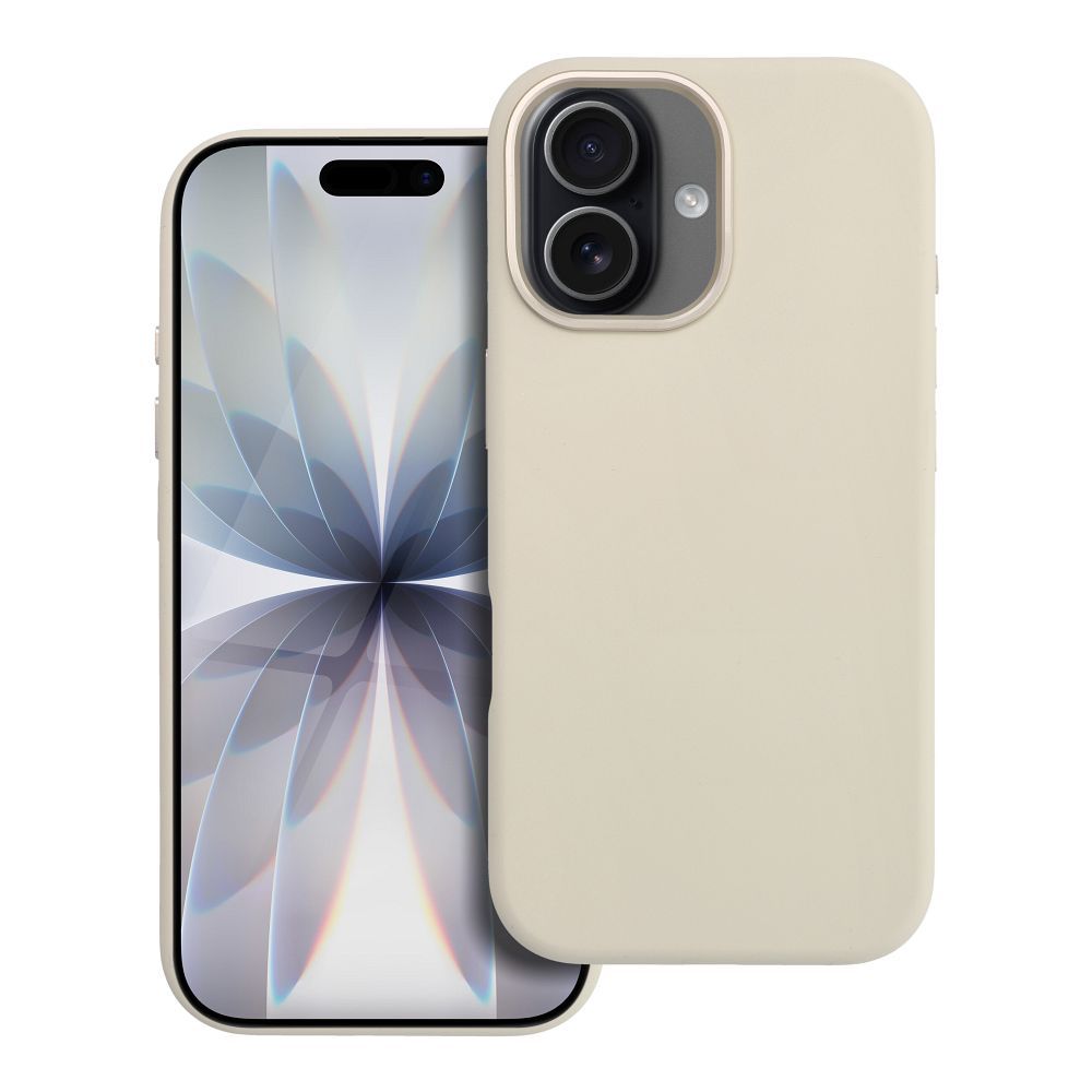 Suojakuori iPhone 17:lle Forcell F-Protect Frame Premium yhteensopiva MagSafen kanssa antiikki valkoinen