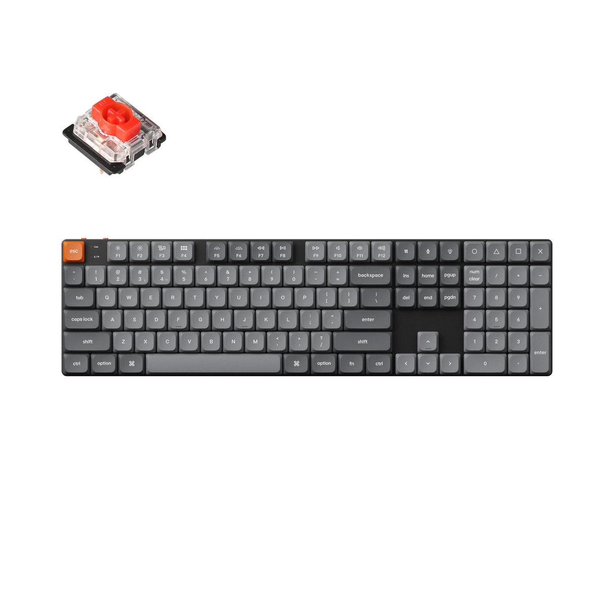 Näppäimistö Keychron WRL K5 Max RGB/Musta