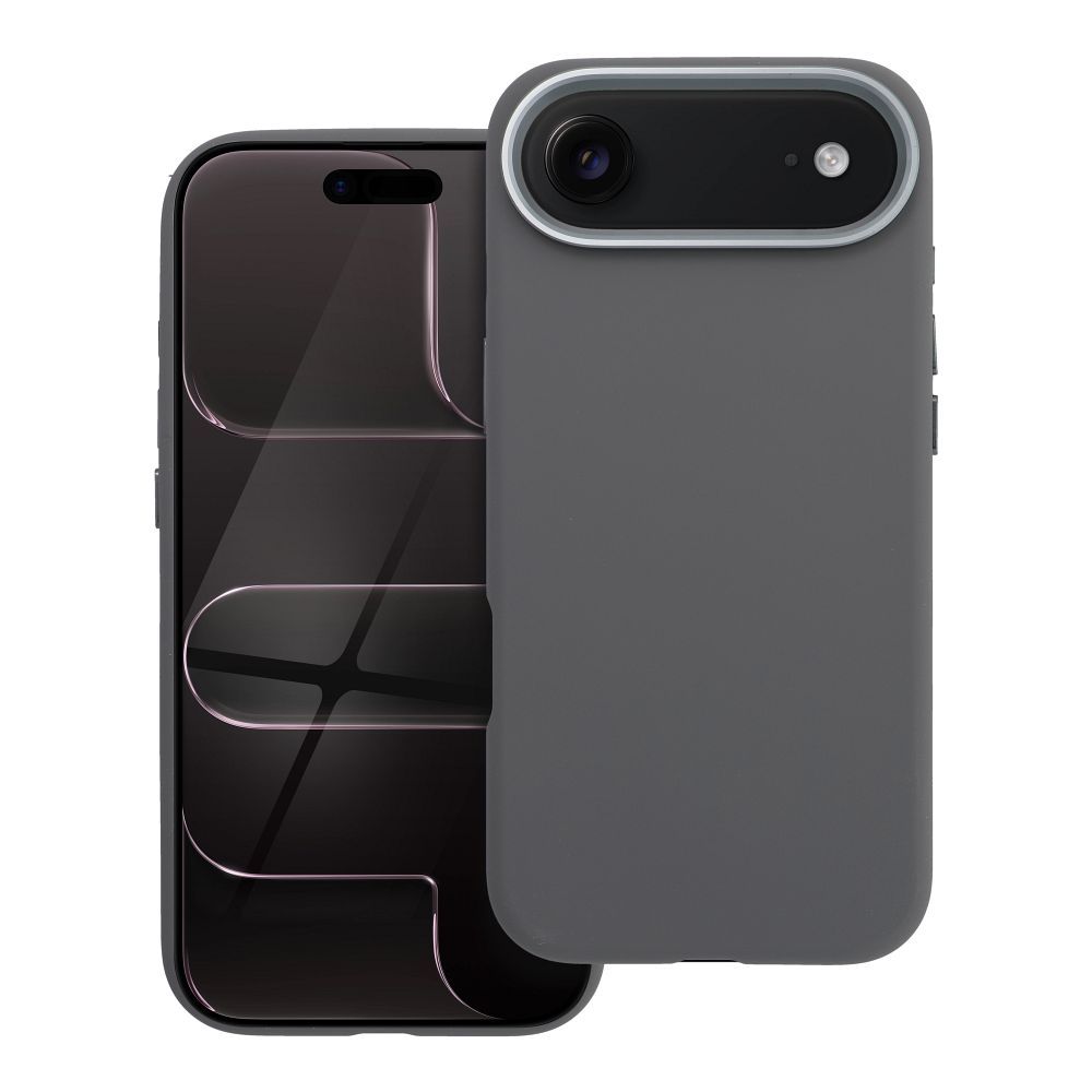 Suojakuori iPhone 17 AIR:lle Forcell F-Protect Frame Premium yhteensopiva MagSafen kanssa harmaa
