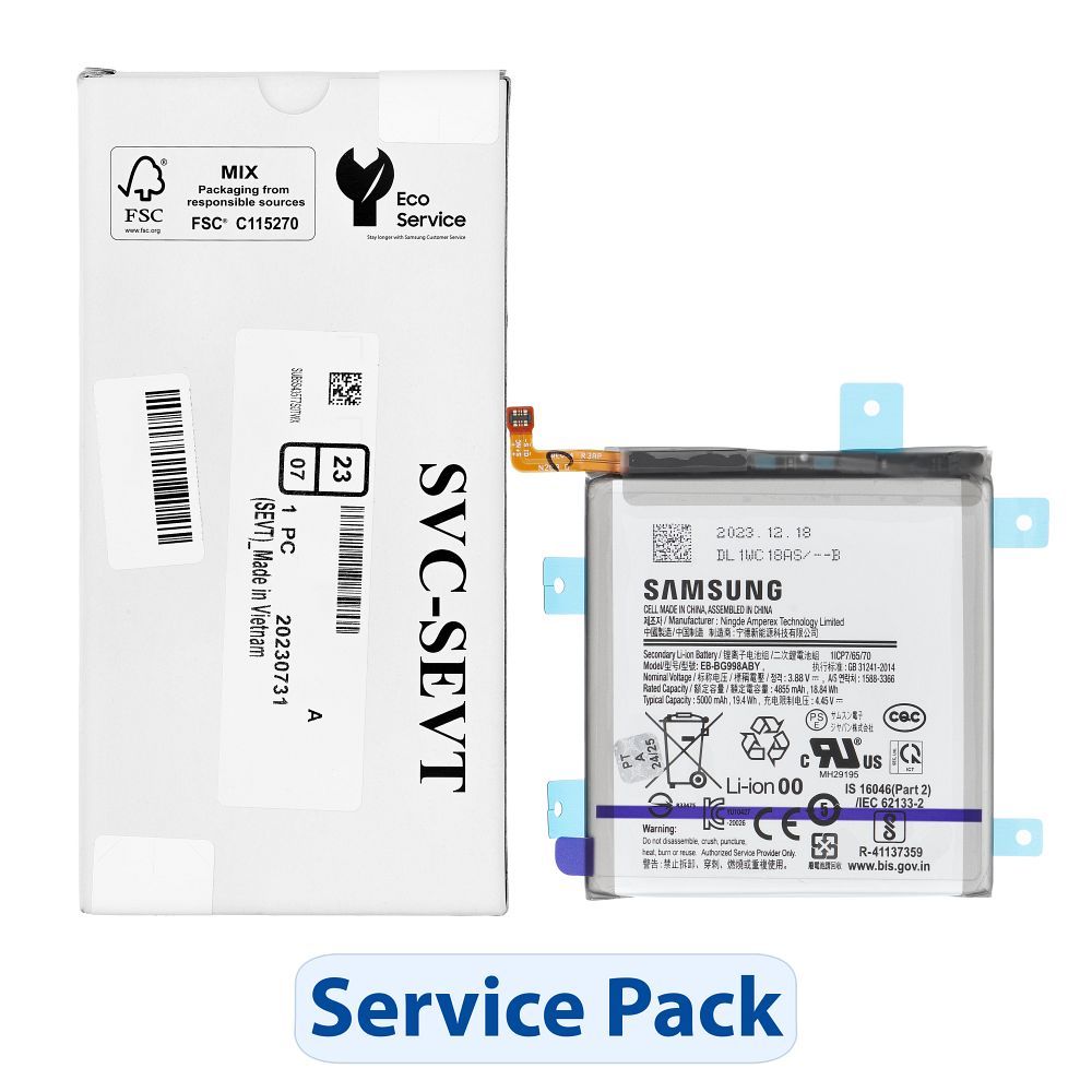 ServicePack-akku EB-BG998ABY SAMSUNG S21 Ultra 5G G998B GH82-24592A -mallille