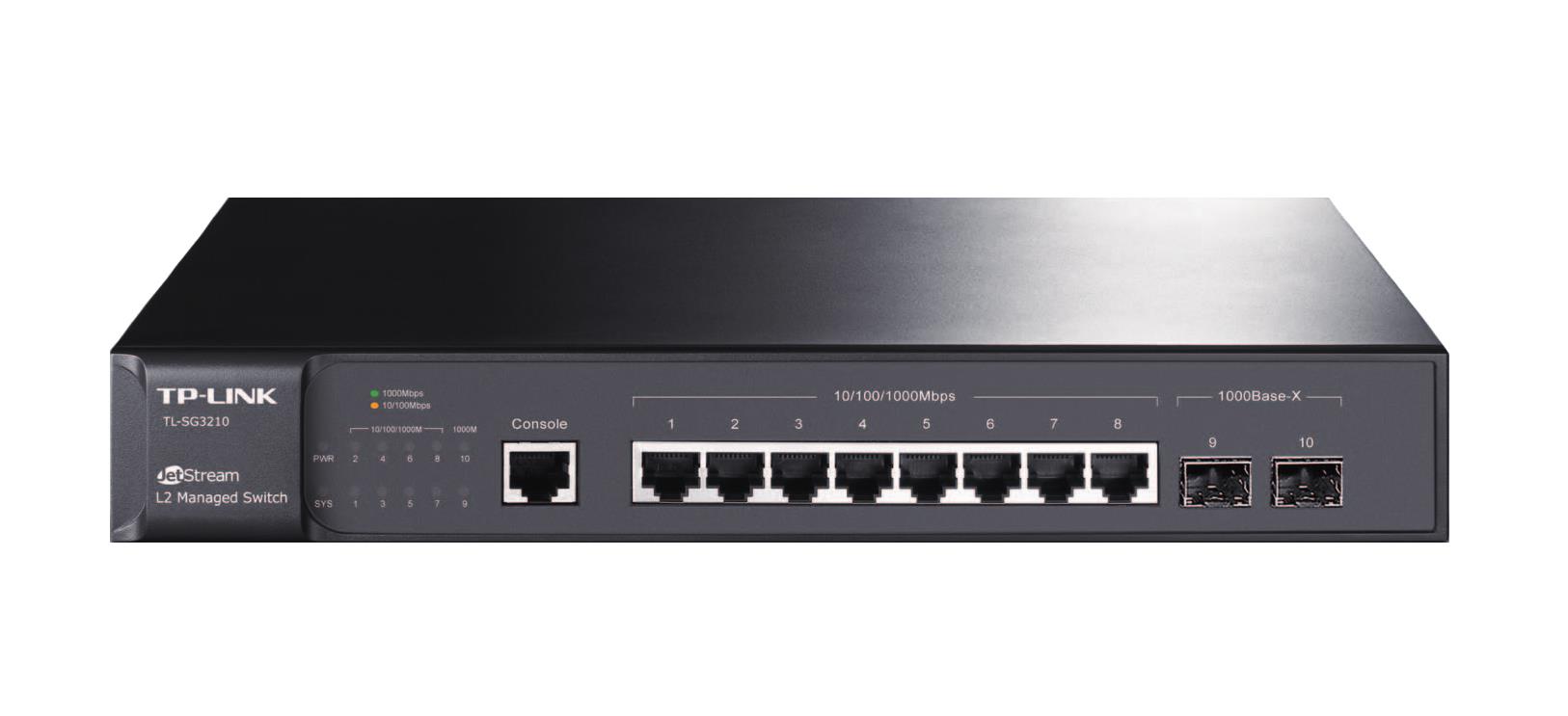 TP-LINK Omada TL-SG3210 tyyppi L2 8x10Base-T / 100Base-TX / 1000Base-T 2xSFP TL-SG3210 (kytkin)