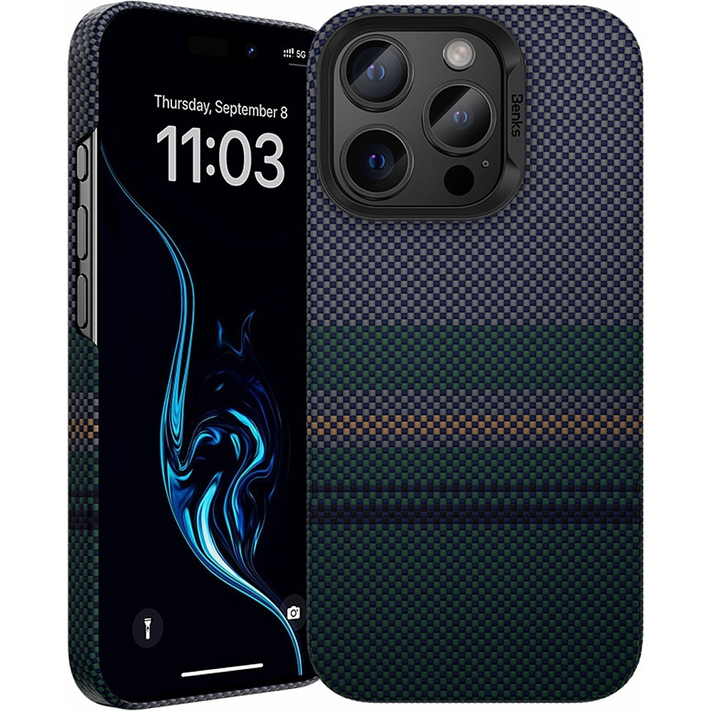 Benks Magnetic Armor Air Aurora Kevlar 600D Case (SA65) for Iphone 16 Pro