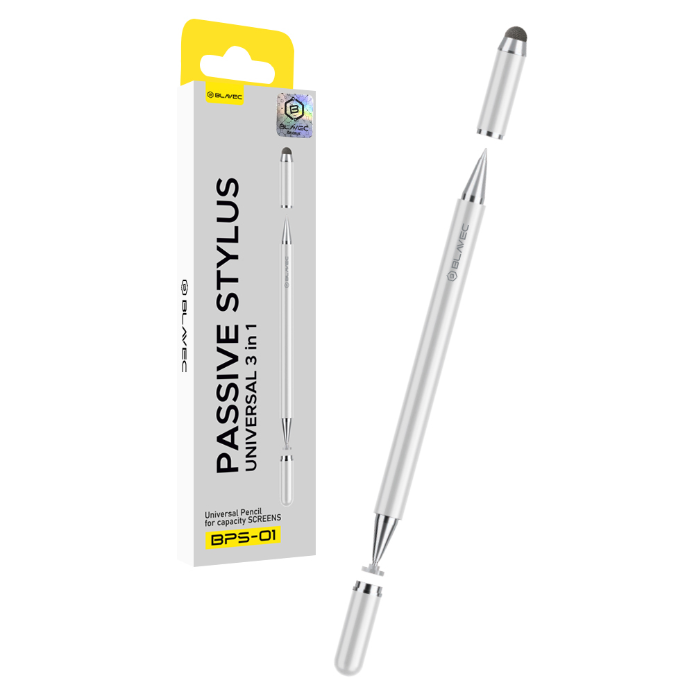 Blavec Passive Stylus Pen BPS-01 Universal 3 in 1 (BPS01-UW) white