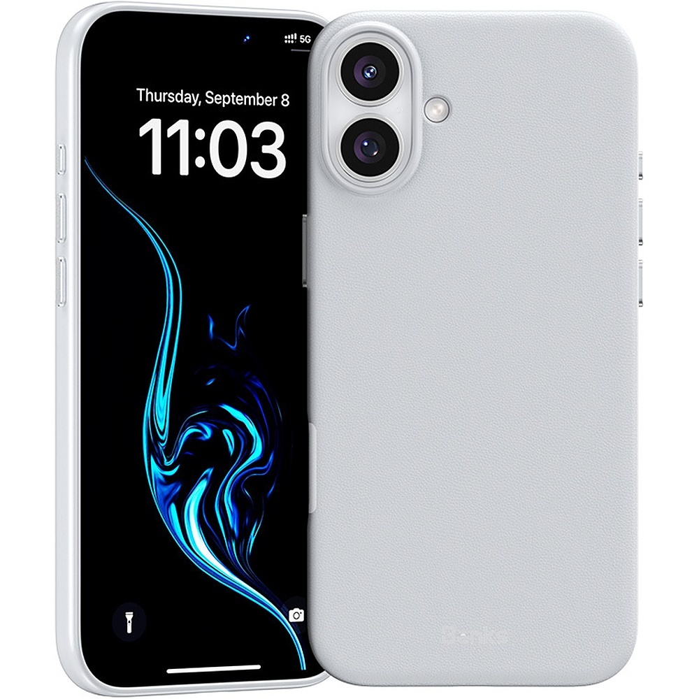 Benks Magnetic Vita Pro Silikoninen Suojakuori iPhone 16:lle harmaa