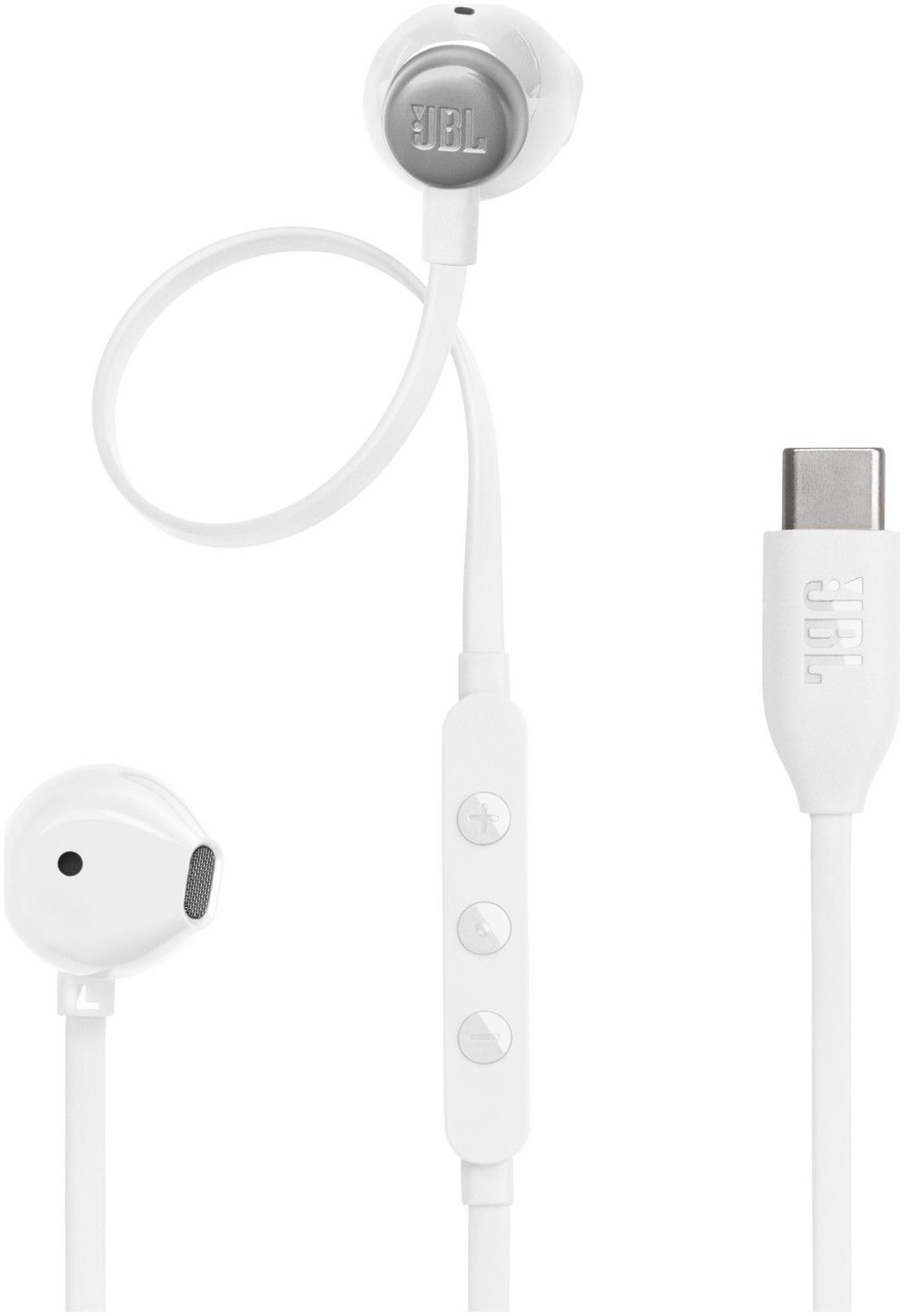 Langalliset kuulokkeet USB C JBL 305C valkoinen
