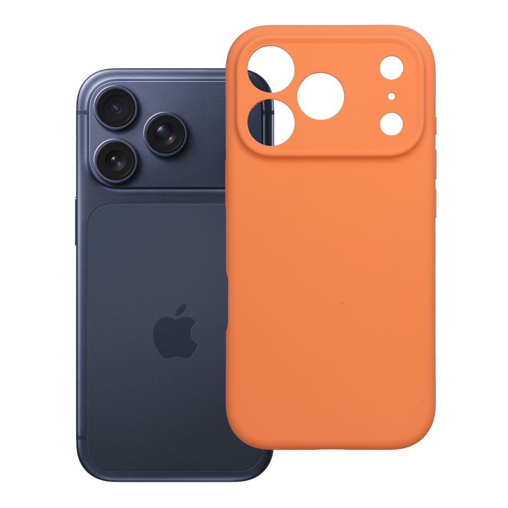 Suojakuori iPhone 17 Pro / 18 Pro (matala kamerareunus) Forcell F-Protect Rubber Premium, MagSafe-yhteensopiva, oranssi