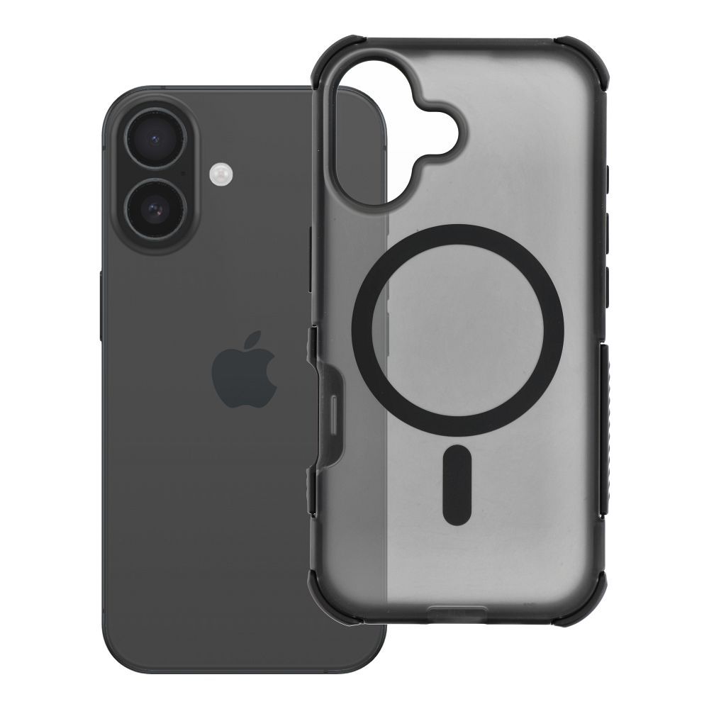 Case for iPhone 16 Forcell F-Protect BumperX Premium compatible with MagSafe black