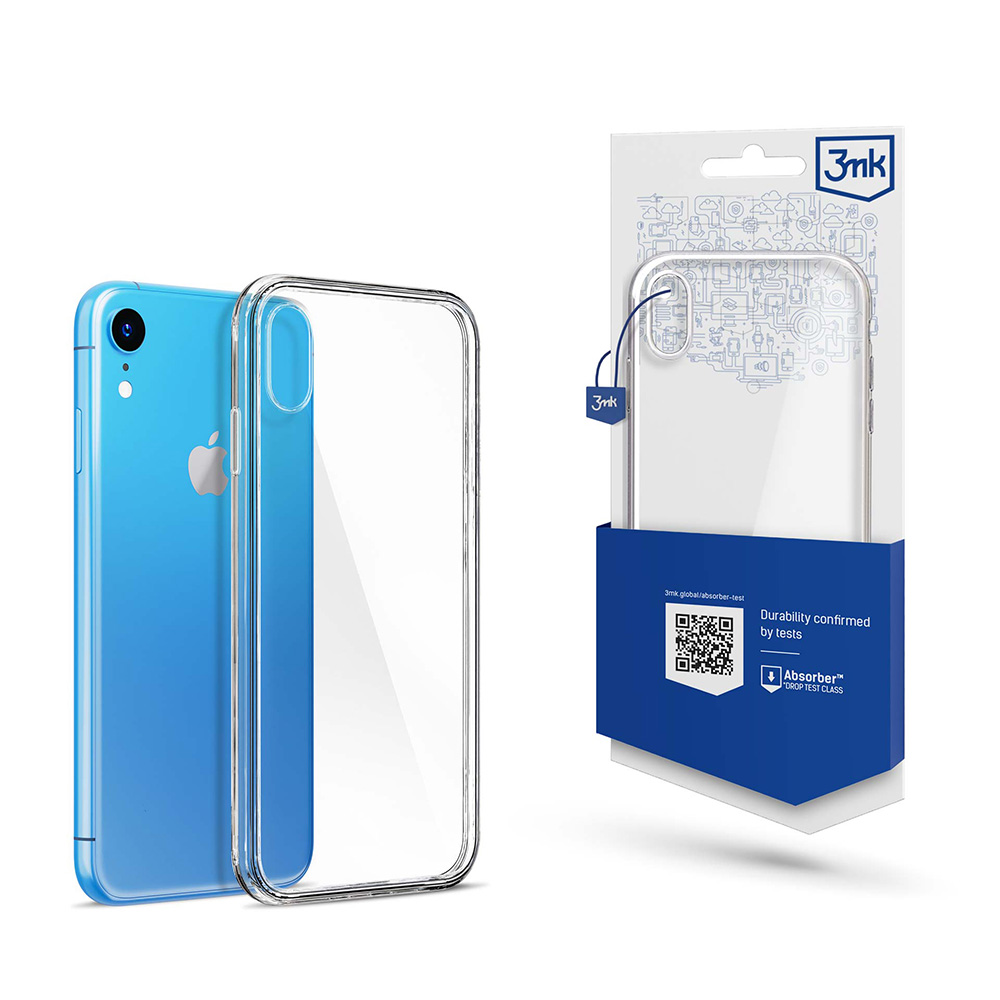 3mk Clear Case -suojakuori iPhone Xr:lle - läpinäkyvä