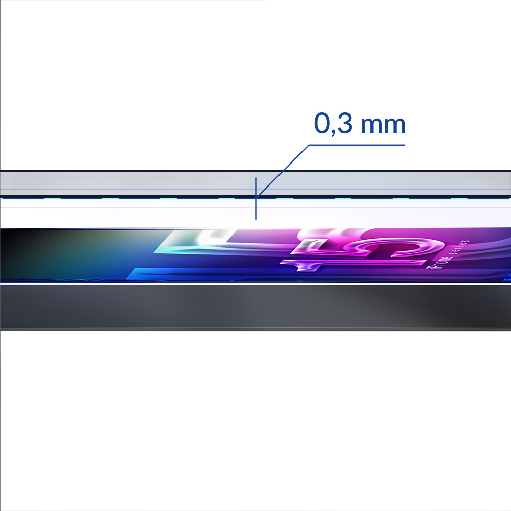 Karkaistu lasi 3mk Hard Glass Max Lite Apple iPhone 15 Plus musta