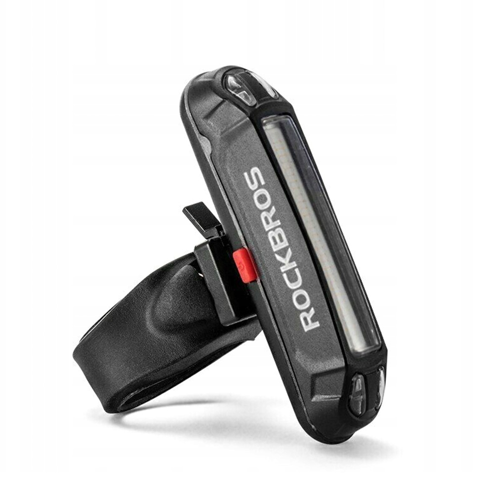 Rockbros A54BK polkupyörän takavalo + Micro USB - USB-A kaapeli - musta