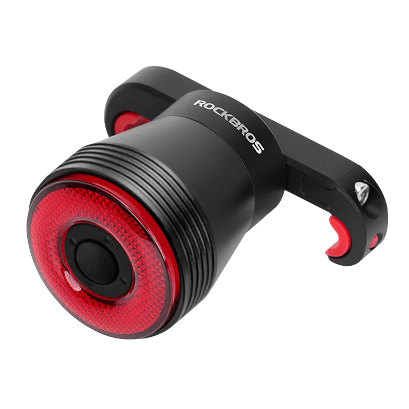 Rockbros Q5 polkupyörän takavalo Intelligent Stop System -järjestelmällä - musta