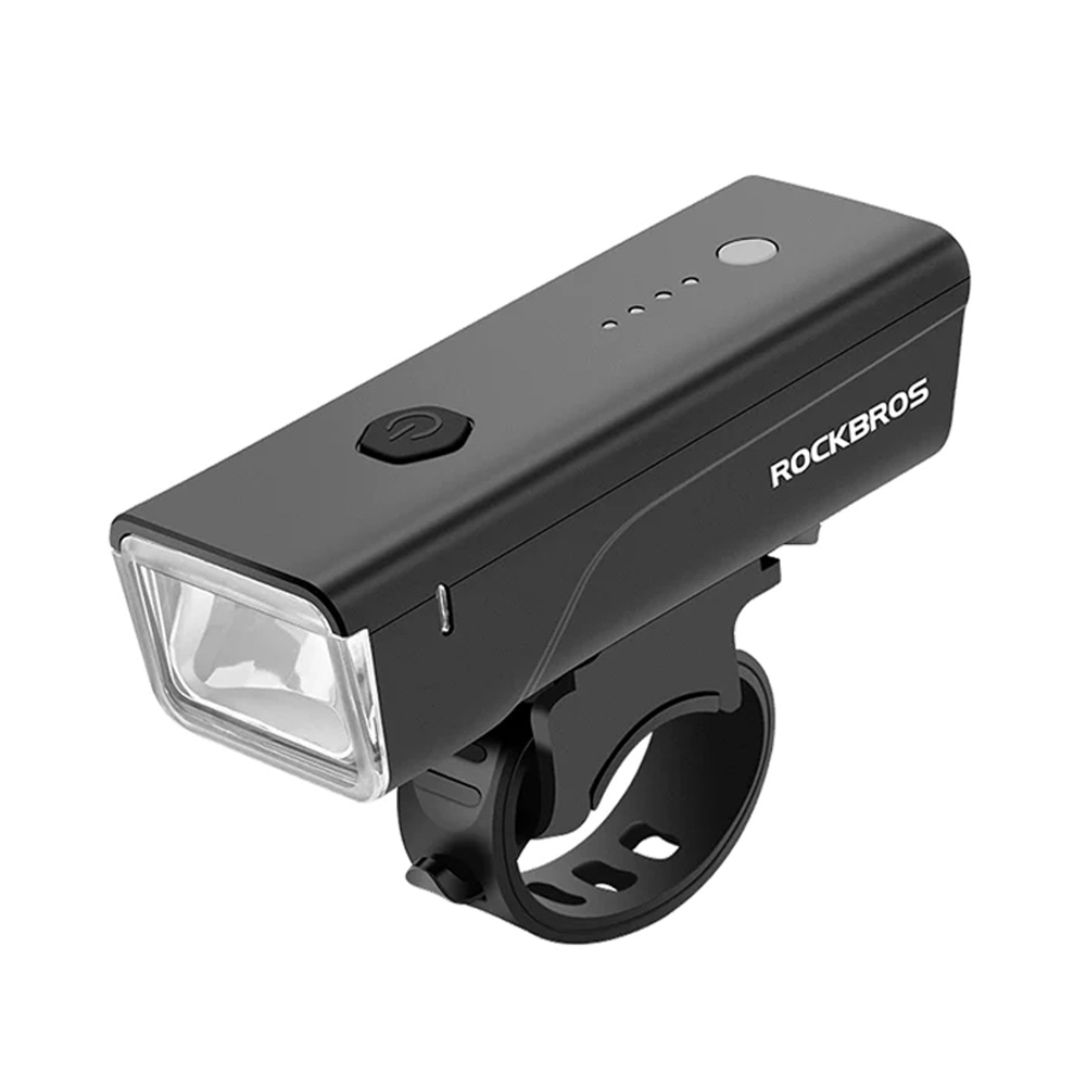 Rockbros 24510003001 polkupyörän etuvalo 260 lm + USB-C - USB-A kaapeli - musta