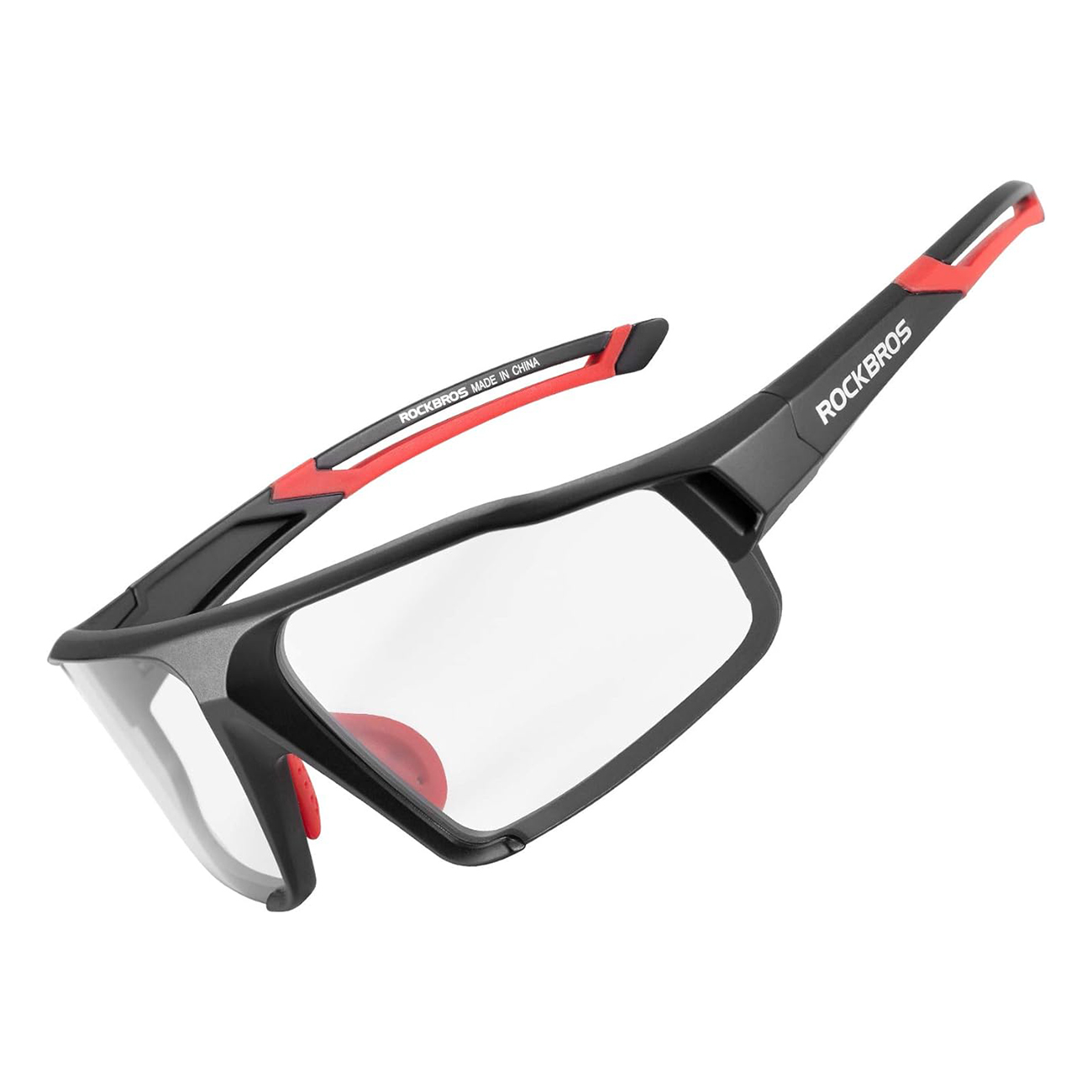 Rockbros SP216BK fotokromaattiset UV400-pyöräilylasit - musta ja punainen