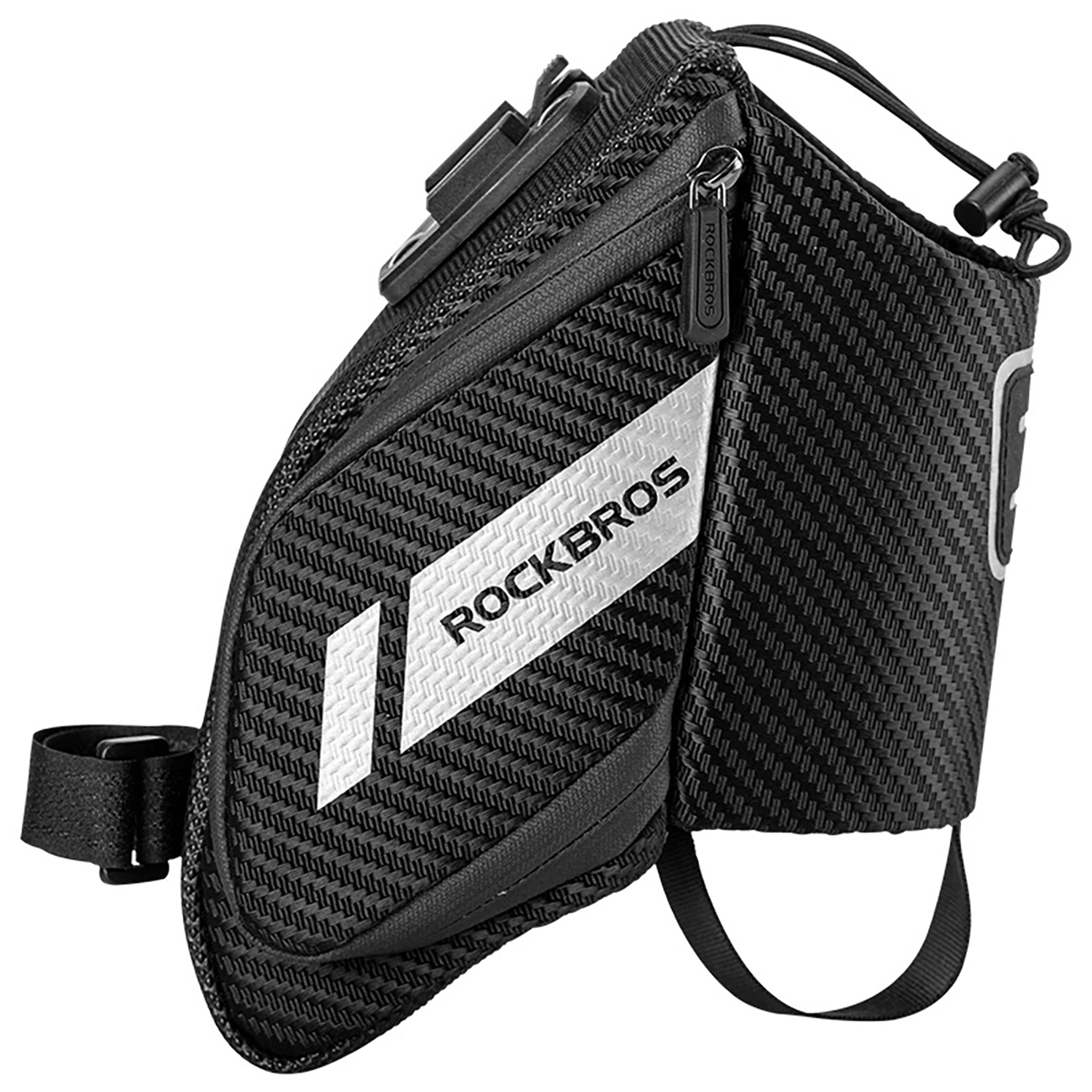 Rockbros C32BK satulalaukku 1.5 l juomapullotaskulla - musta