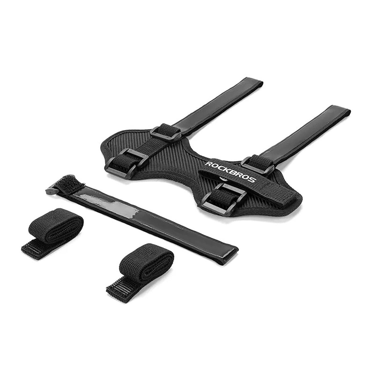 Rockbros 50210064001 Velcro-pyörähihna Bluetooth-kaiuttimelle tai juomapullolle - musta